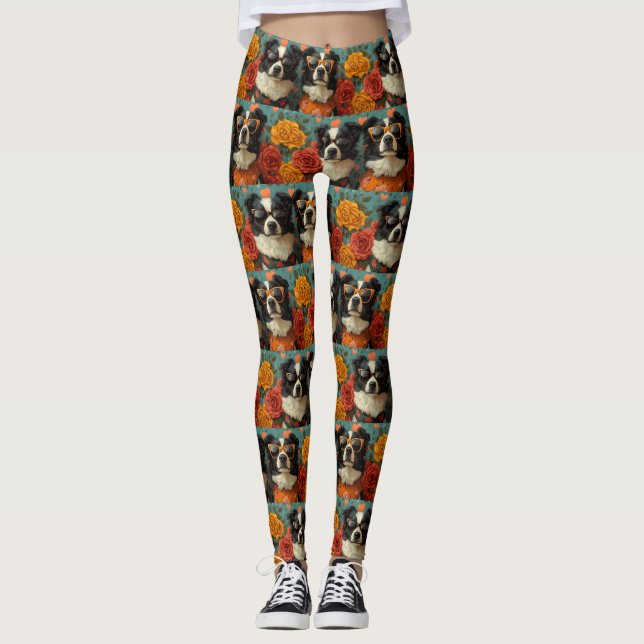 Rose des Herzens - Valentinstag Leggings (Vorderseite)
