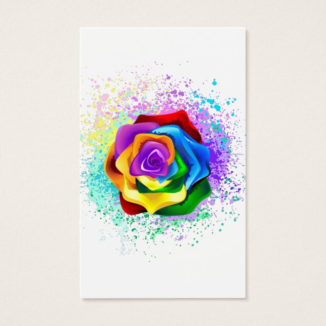 Rose des Regenbogens (Vorderseite)