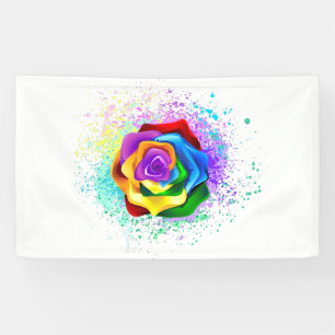 Rose des Regenbogens Banner