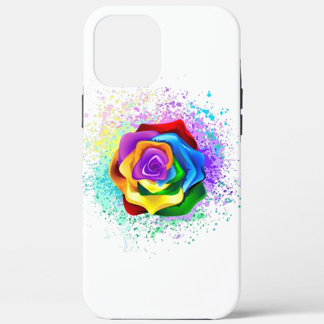 Rose des Regenbogens Case-Mate iPhone Hülle (Rückseite)