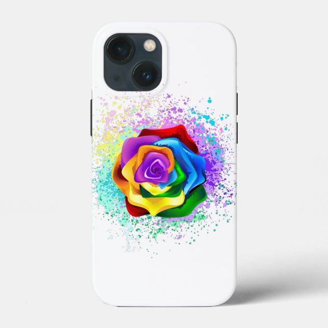Rose des Regenbogens Case-Mate iPhone Hülle (Rückseite)