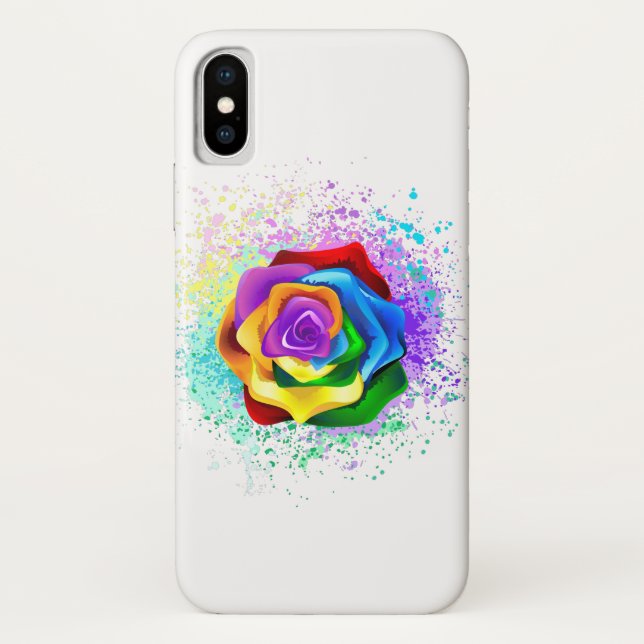 Rose des Regenbogens Case-Mate iPhone Hülle (Rückseite)