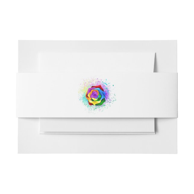 Rose des Regenbogens Einladungsbanderole (Vorderseite Beispiel)