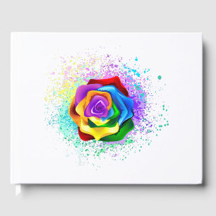 Rose des Regenbogens Gästebuch