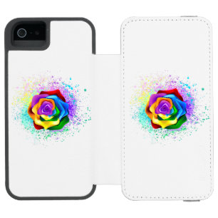 Rose des Regenbogens Incipio Watson™ iPhone 5 Geldbörsen Hülle