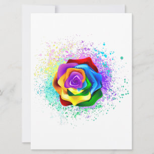Rose des Regenbogens Save The Date