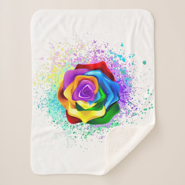 Rose des Regenbogens Sherpadecke (Vorderseite)
