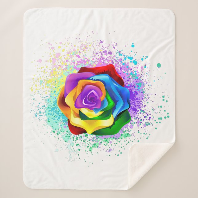 Rose des Regenbogens Sherpadecke (Vorderseite)