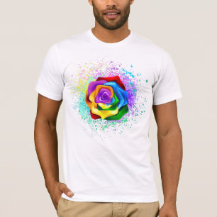 Rose des Regenbogens T-Shirt