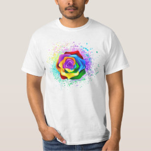Rose des Regenbogens T-Shirt