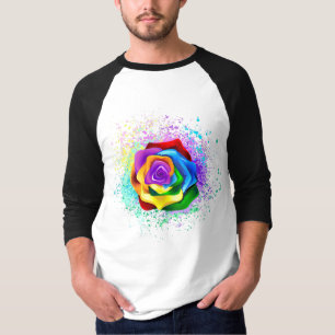 Rose des Regenbogens T-Shirt