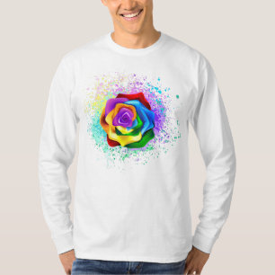 Rose des Regenbogens T-Shirt