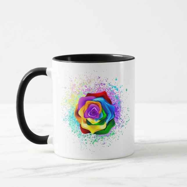 Rose des Regenbogens Tasse (Links)