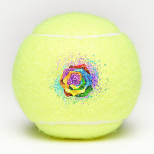 Rose des Regenbogens Tennisbälle
