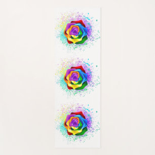 Rose des Regenbogens Yogamatte