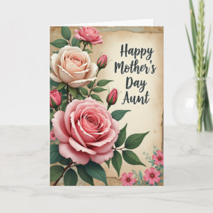 Rose Design Muttertagskarte Karte