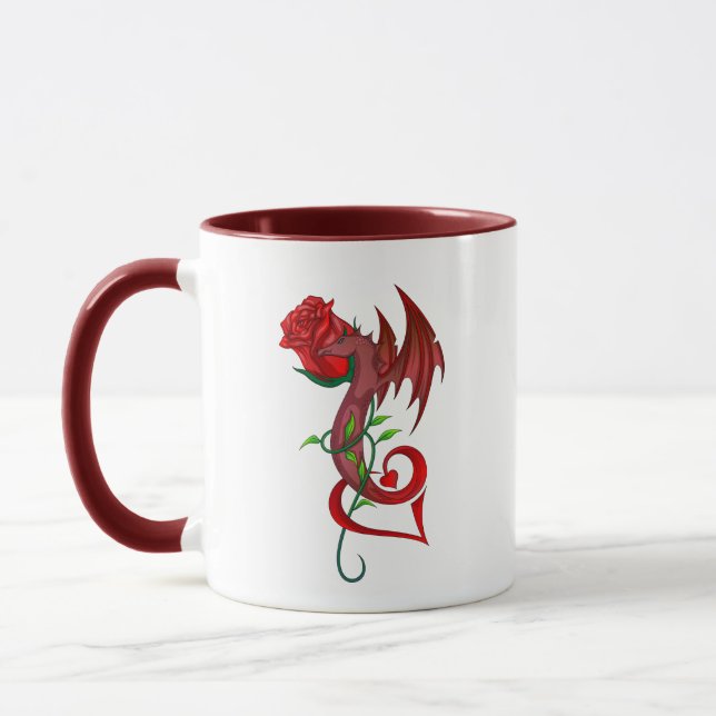 Rose Dragon Lover Tasse (Links)