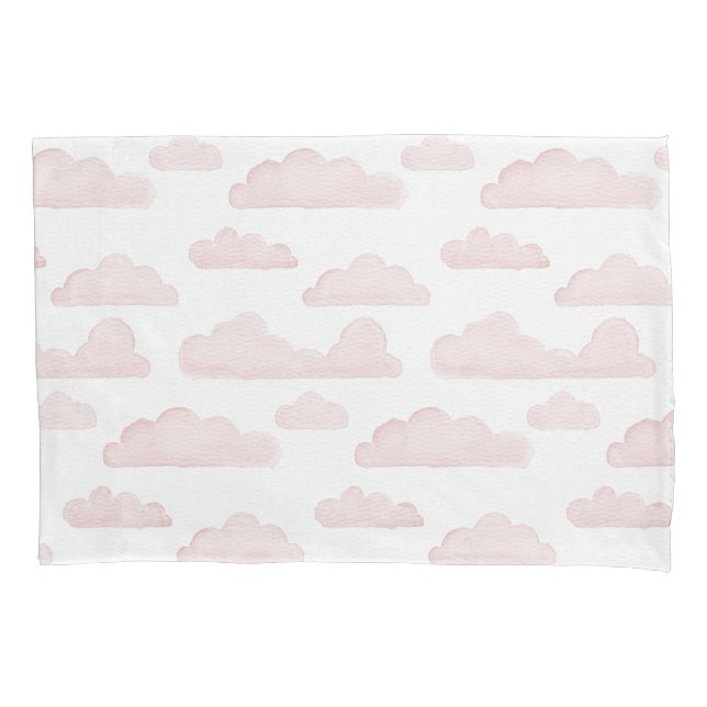 Rose Dreamtime Wasserfarben Wolken Pillowcase Kissenbezug (Vorderseite-Links)