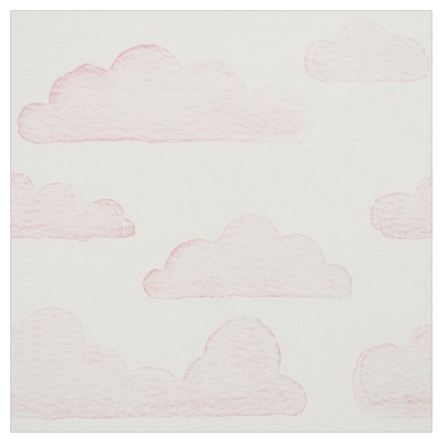 Rose Dreamtime Wasserfarben Wolken Stoff (Muster)