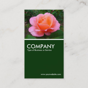 Rose - Dunkelgrün Visitenkarte
