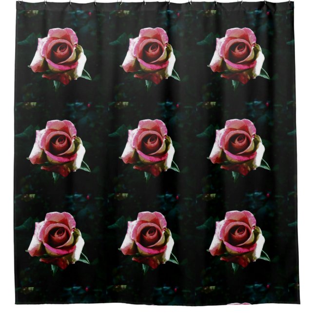 rose  duschvorhang (Vorderseite)