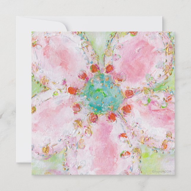 Rose Einladung (Vorderseite)