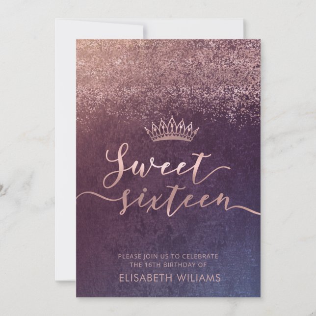 Rose Einladung (Vorderseite)