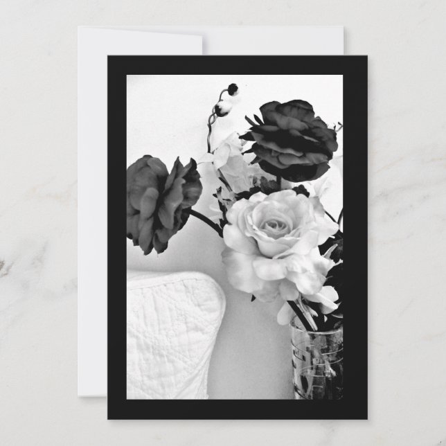 Rose Einladung (Vorderseite)