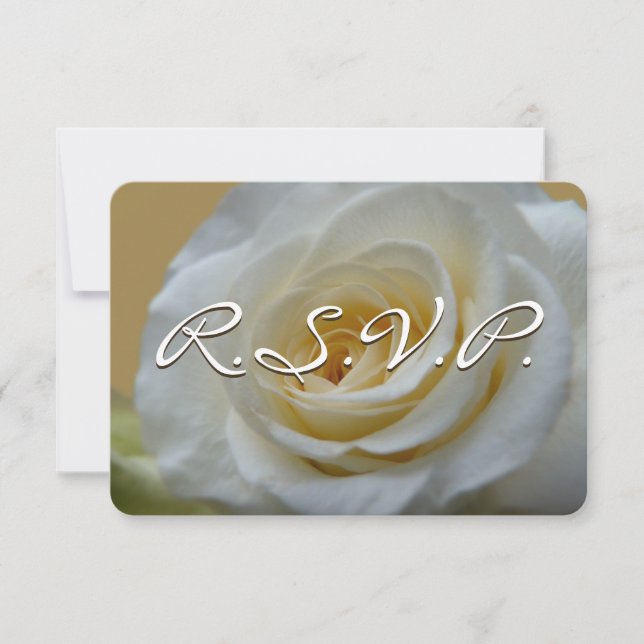 Rose Einladung Personalisierte RSVP-Karte (Vorderseite)