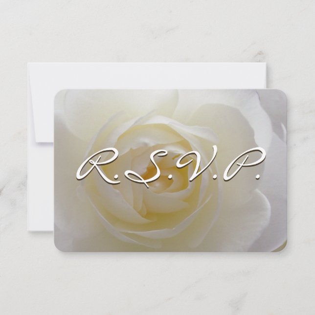 Rose Einladung Personalisierte RSVP-Karte (Vorderseite)