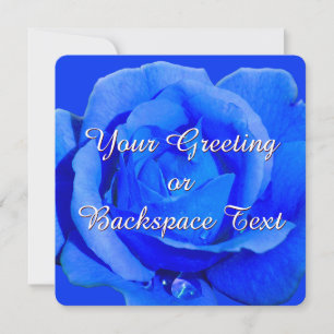 Rose Einladungen Personalisiert Blue Rose RSVP Car