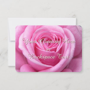 Rose Einladungen Personalisiert rosa rosa RSVP-Kar