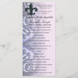 Rose "eiserne Lilie" WEDDING PROGRAMM