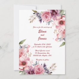 Rose Elegante: Einladung Hochzeit