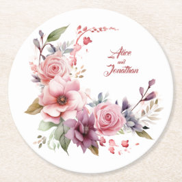 Rose Elegante: Personalisierte Untersetzer bei Hoc