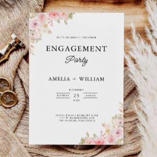 Rose Engagement Partei Hochzeit Einladung