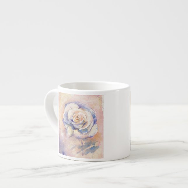 Rose Espressotasse (Vorderseite Links)