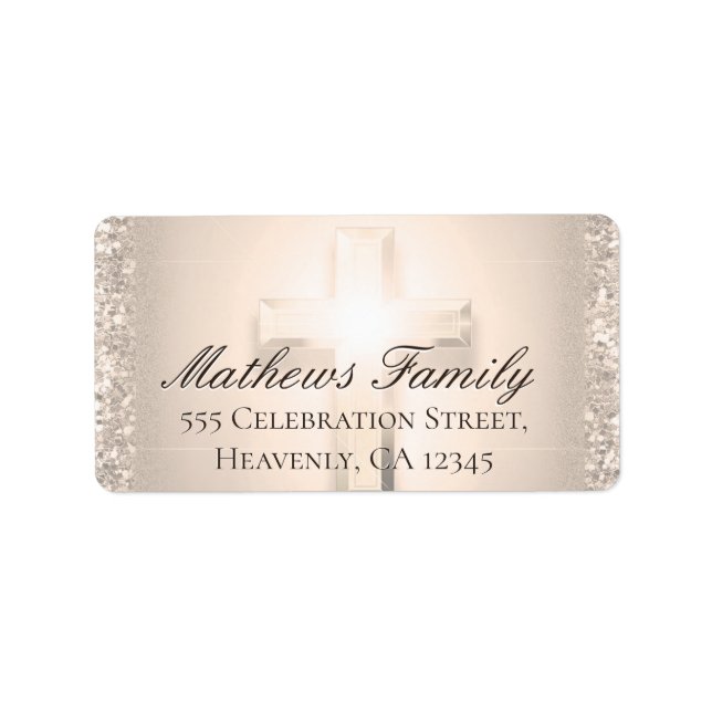 Rose | Etikett Adressaufkleber (Vorne)