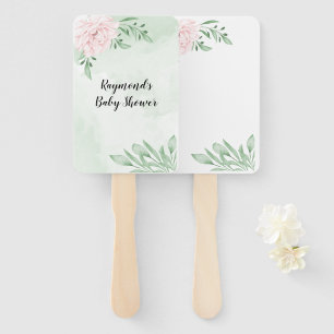 Rose Eucalyptus Foliage Baby Dusche Fächer