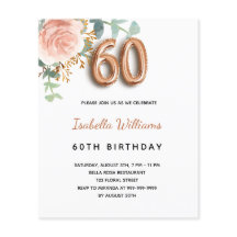 Rose Eukalyptus zum 60.