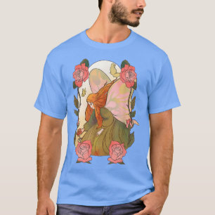 Rose Fairy Blume Fantasie T-Shirt