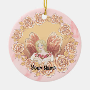 Rose Fairy Ring Keramik Ornament