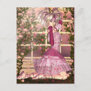 Rose Fantasy Art Postkarte