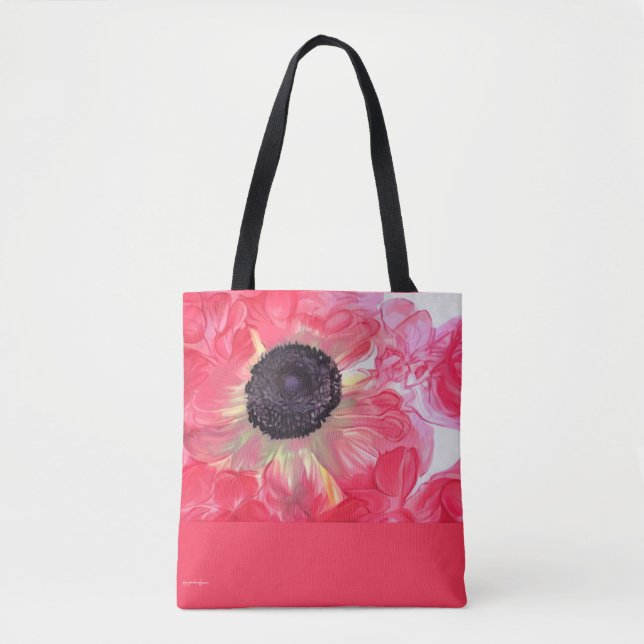 Rose-farbige Anemone-Tasche (Vorderseite)