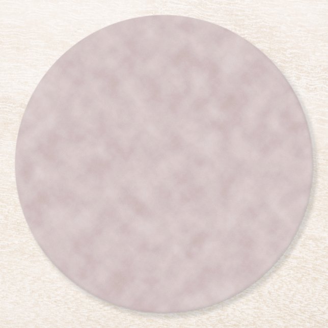 Rose farbige Pergament Textur Hintergrund Runder Pappuntersetzer (Vorderseite)