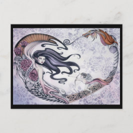 Rose Fee Postkarte