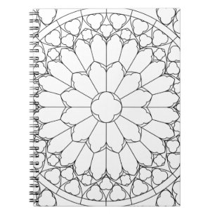 Rose Festglas Notizblock