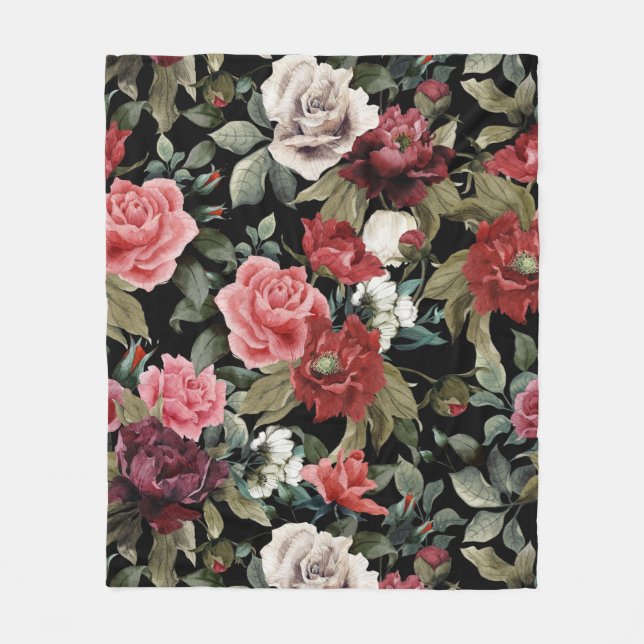 Rose Fleece Blanket (Vorderseite)