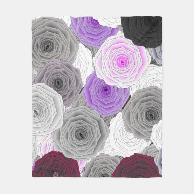Rose Fleece Blanket (Vorderseite)