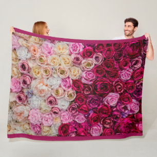 Rose Fleecedecke